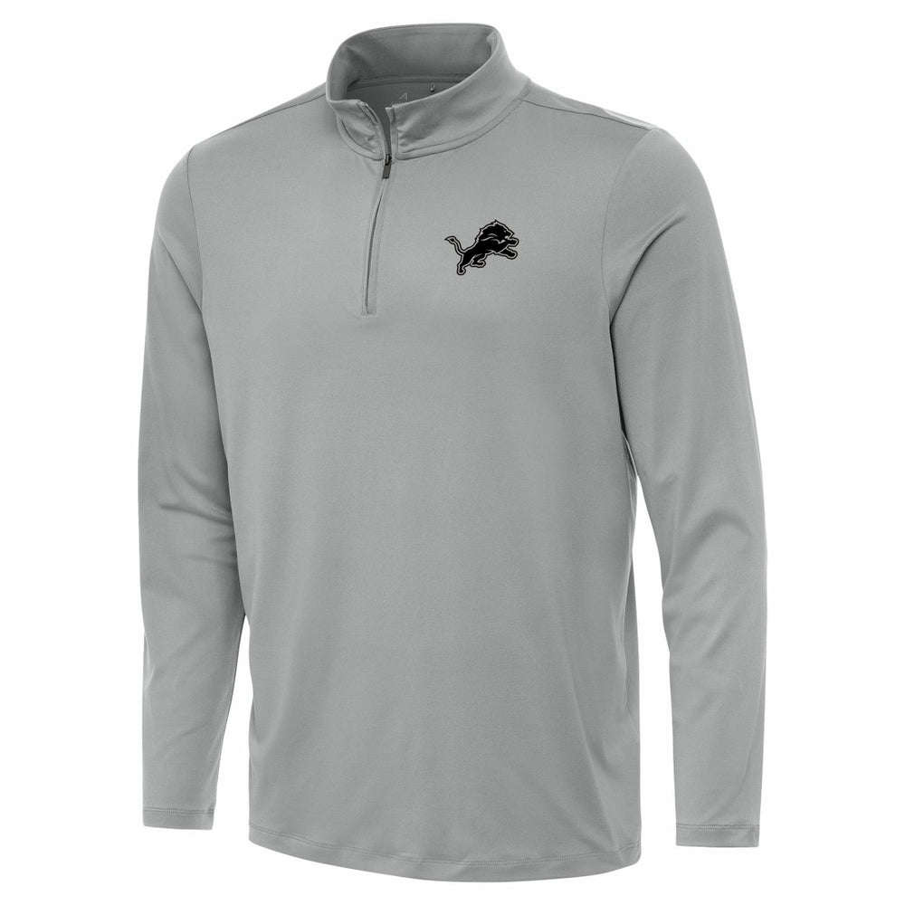 Detroit Lions Antigua Reprocess Quarter-Zip Top - Gray Tops