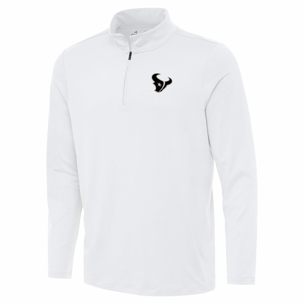 Houston Texans Antigua Reprocess Quarter-Zip Top - White Tops