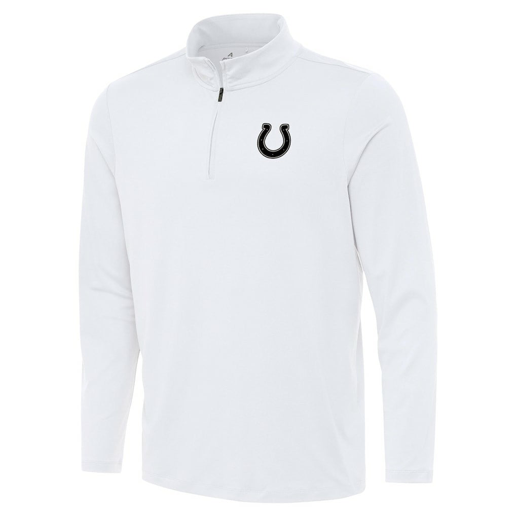 Indianapolis Colts Antigua Reprocess Quarter-Zip Top - White Tops
