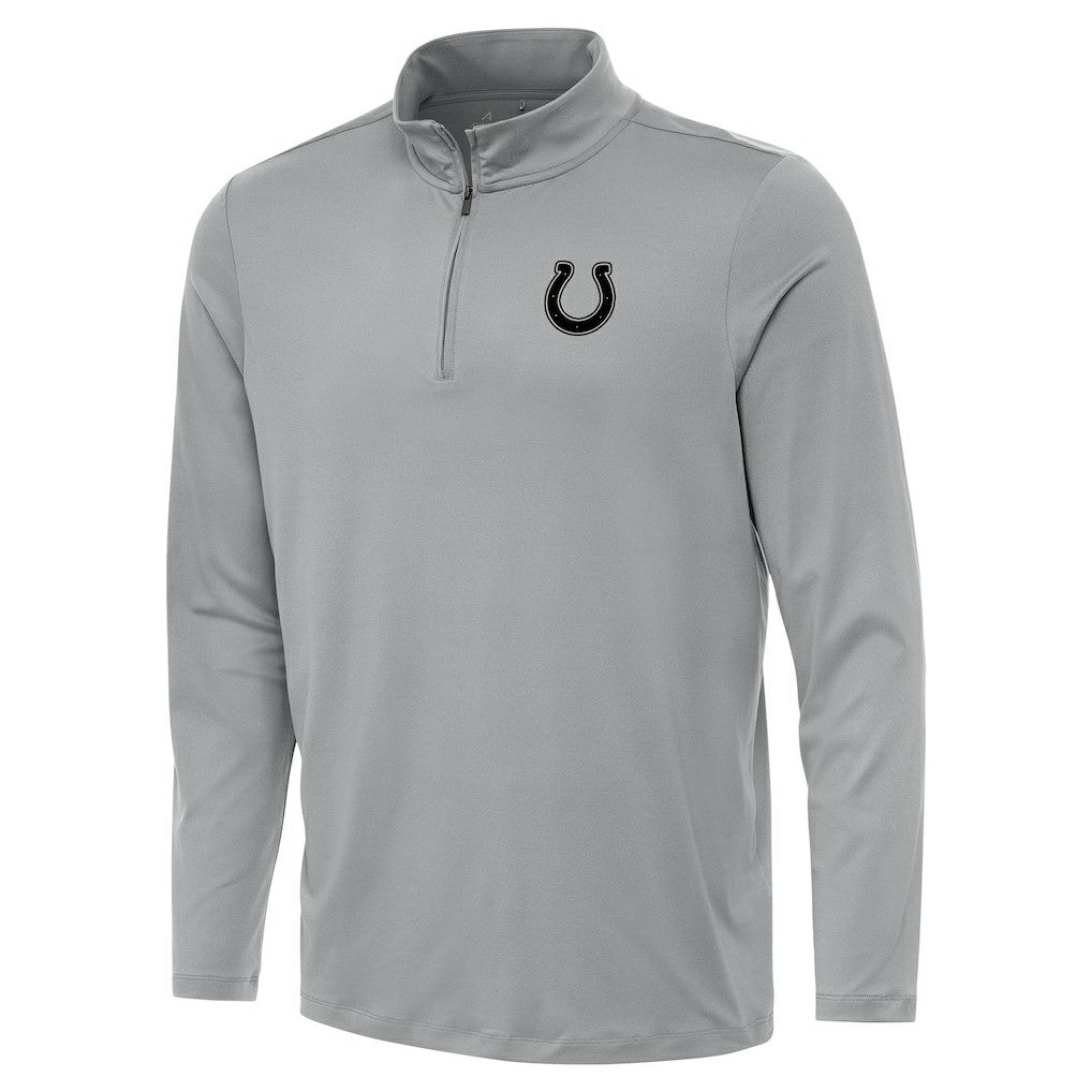 Indianapolis Colts Antigua Reprocess Quarter-Zip Top - Gray Tops