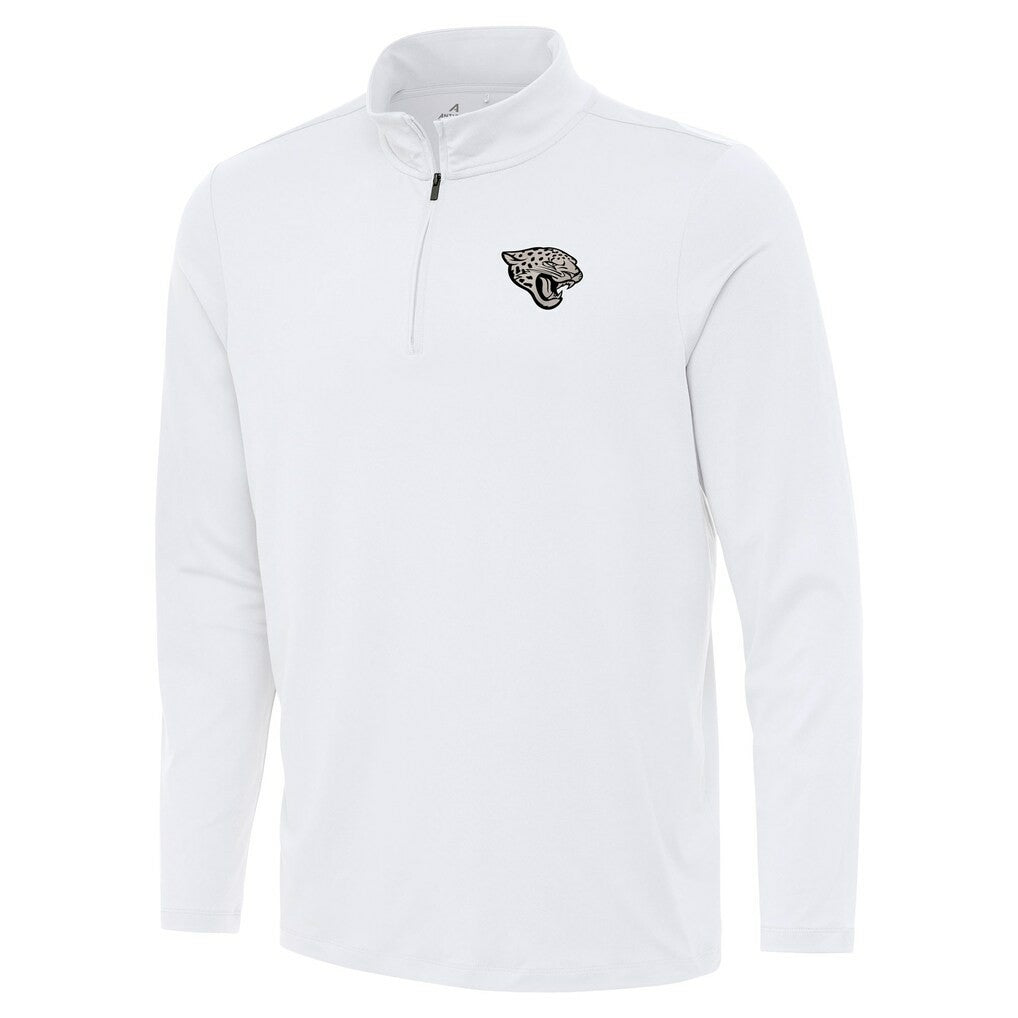 Jacksonville Jaguars Antigua Reprocess Quarter-Zip Top - White Tops