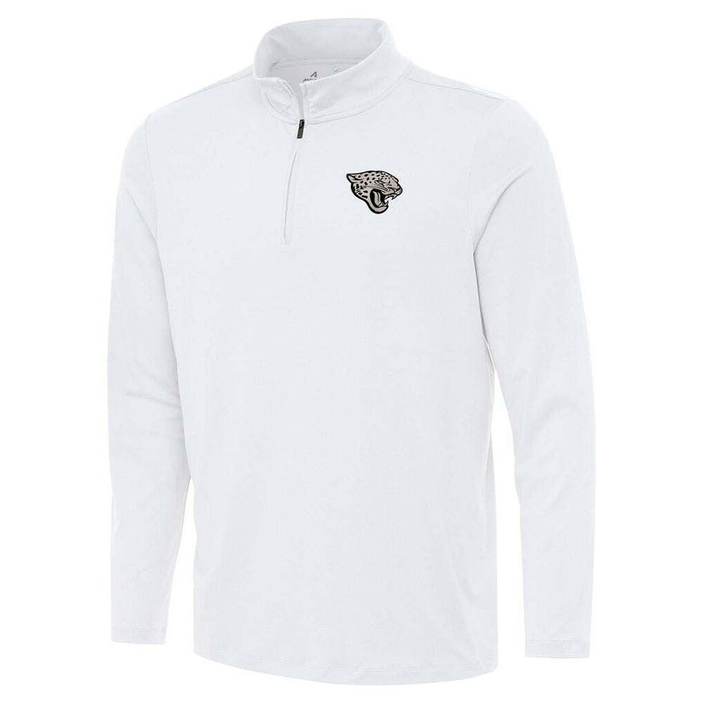 Jacksonville Jaguars Antigua Reprocess Quarter-Zip Top - White Tops