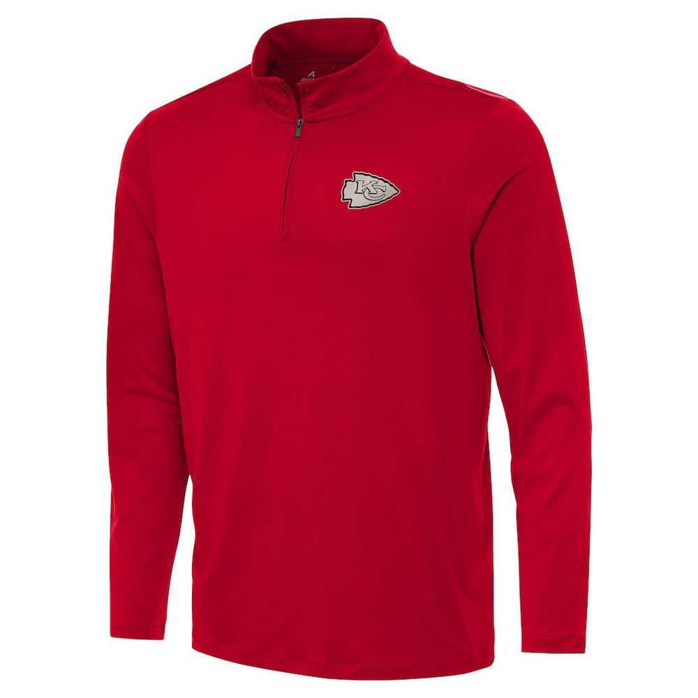 Kansas City Chiefs Antigua Reprocess Quarter-Zip Top - Red Tops