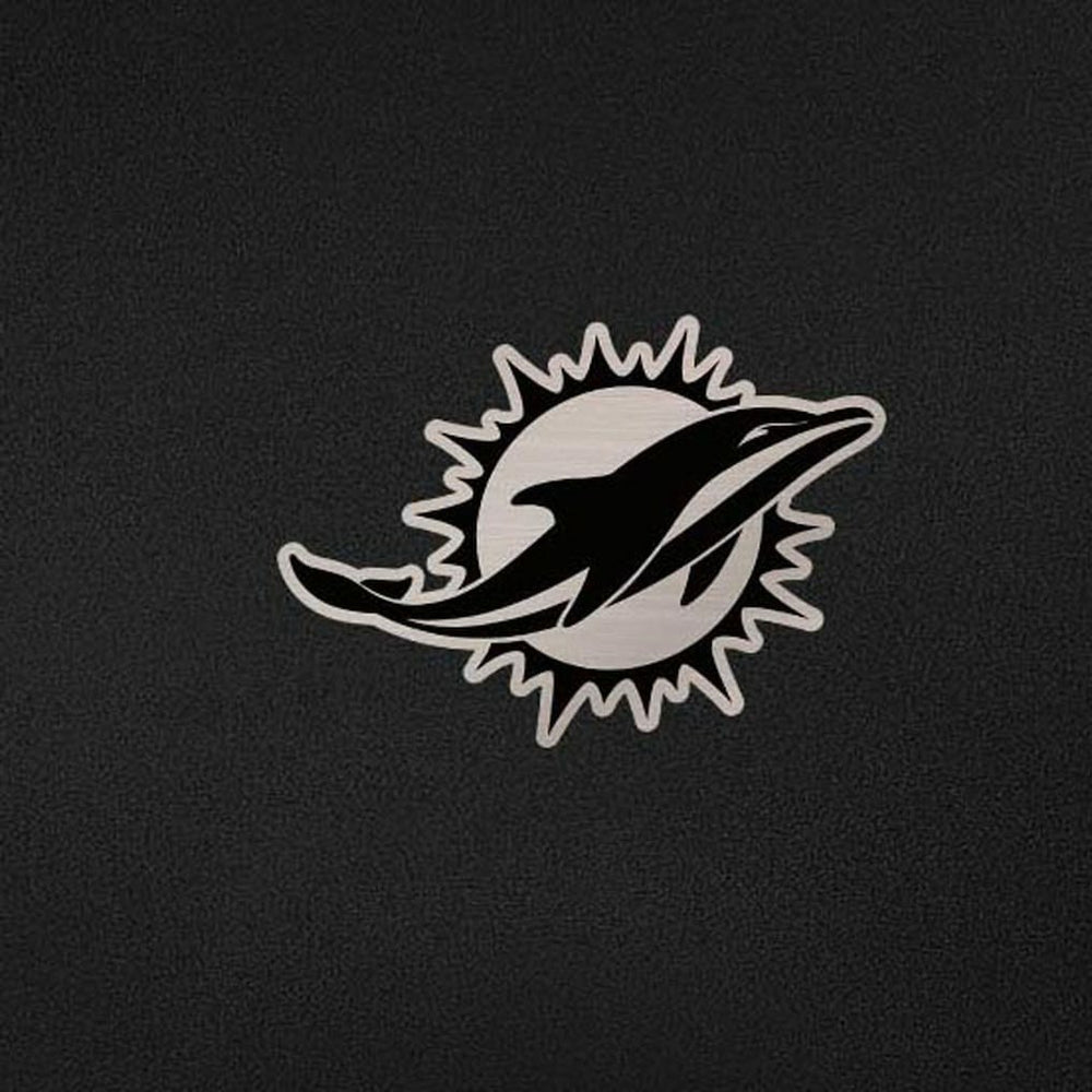 Miami Dolphins Antigua Reprocess Quarter-Zip Top - Black Tops