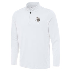 Minnesota Vikings Antigua Reprocess Quarter-Zip Top - White Tops