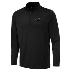 Carolina Panthers Antigua Reprocess Quarter-Zip Top - Black Tops