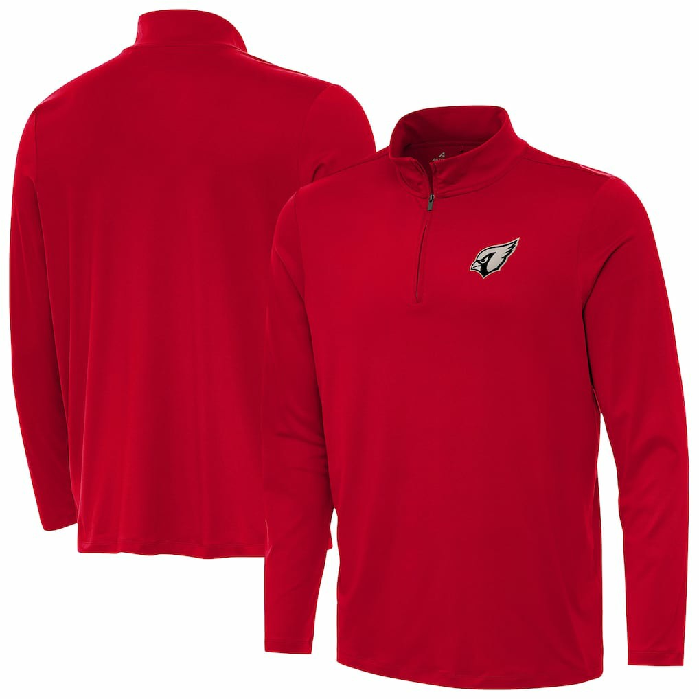 Arizona Cardinals Antigua Reprocess Quarter-Zip Top - Cardinal Tops