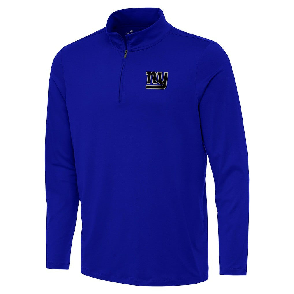 New York Giants Antigua Reprocess Quarter-Zip Top - Royal Tops