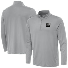 New York Giants Antigua Reprocess Quarter-Zip Top - Gray Tops