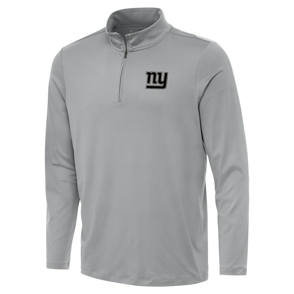 New York Giants Antigua Reprocess Quarter-Zip Top - Gray Tops