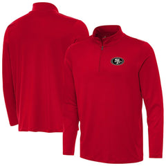 San Francisco 49ers Antigua Reprocess Quarter-Zip Top - Scarlet Tops