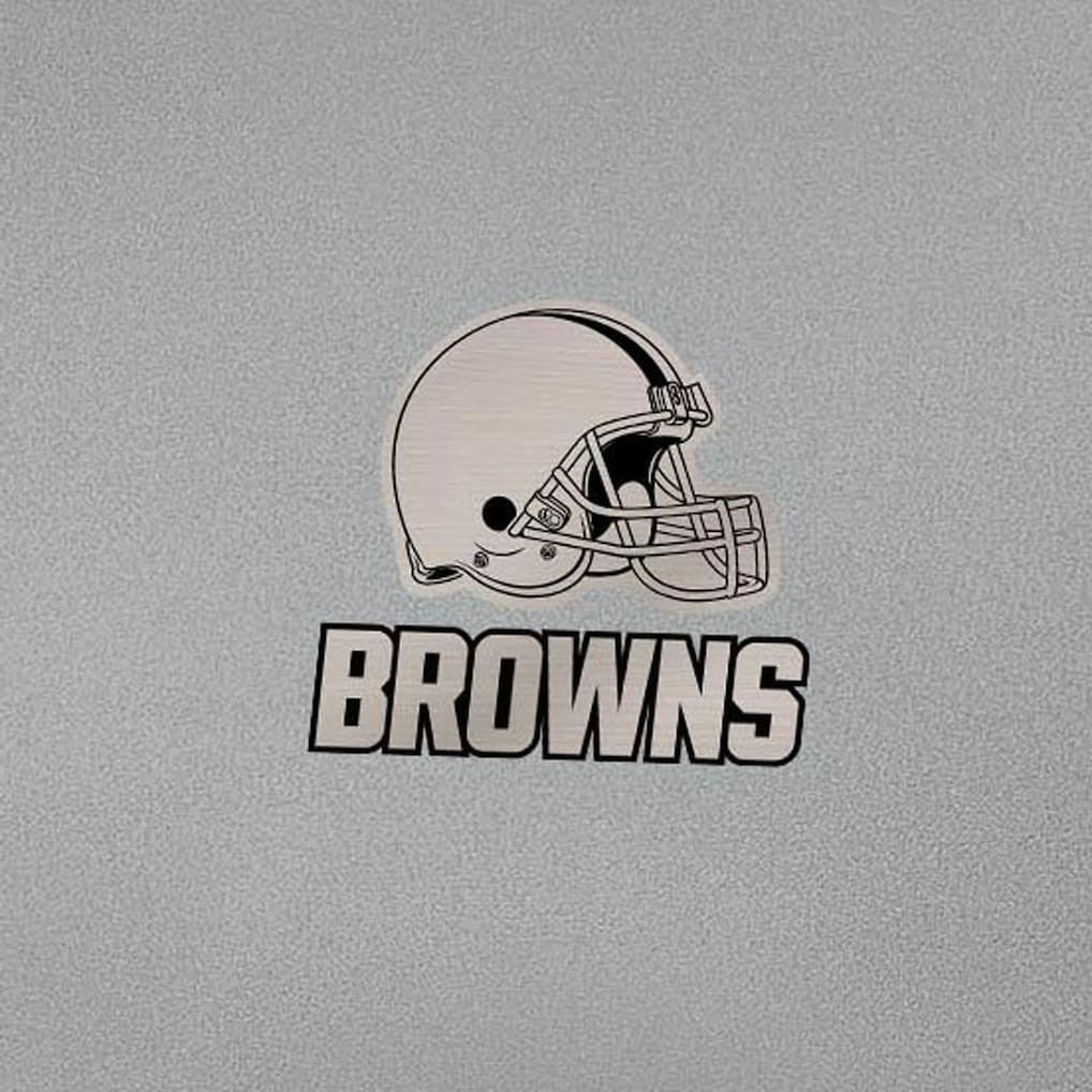 Cleveland Browns Antigua Reprocess Quarter-Zip Top - Gray Tops