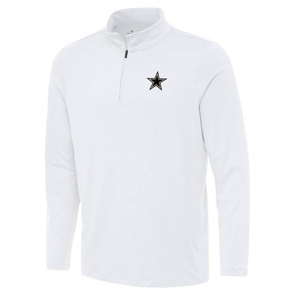 Dallas Cowboys Antigua Reprocess Quarter-Zip Top - White Tops
