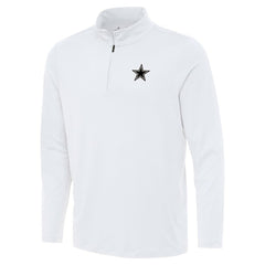 Dallas Cowboys Antigua Reprocess Quarter-Zip Top - White Tops