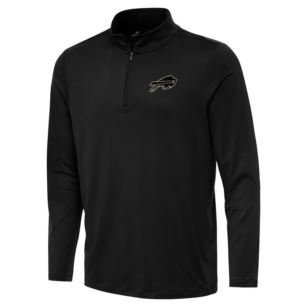 Buffalo Bills Antigua Reprocess Quarter-Zip Top - Black Tops