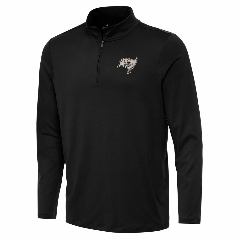 Tampa Bay Buccaneers Antigua Reprocess Quarter-Zip Top - Black Tops