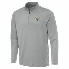Tampa Bay Buccaneers Antigua Reprocess Quarter-Zip Top - Gray Tops