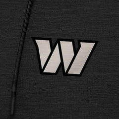 Washington Commanders Antigua Spikes Raglan Quarter-Zip Hoodie - Heather Black Hoodies