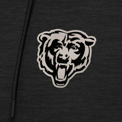 Chicago Bears Antigua Spikes Raglan Quarter-Zip Hoodie - Heather Black Hoodies