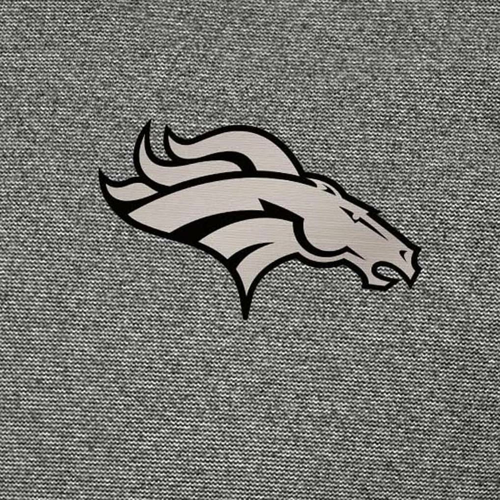 Denver Broncos Antigua Subtle Quarter-Zip Top - Heather Black Tops