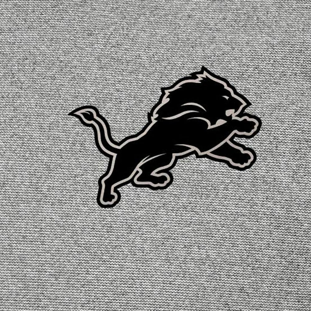 Detroit Lions Antigua Subtle Quarter-Zip Top - Heather Gray Tops