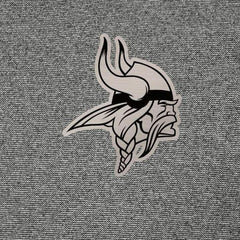 Minnesota Vikings Antigua Subtle Quarter-Zip Top - Heather Black Tops