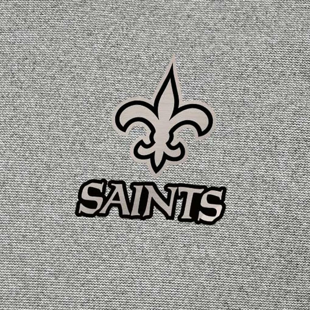 New Orleans Saints Antigua Subtle Quarter-Zip Top - Heather Gray Tops