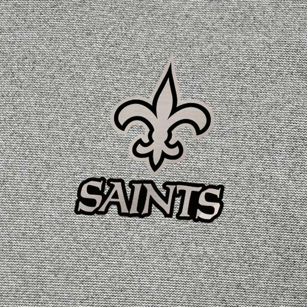 New Orleans Saints Antigua Subtle Quarter-Zip Top - Heather Gray Tops