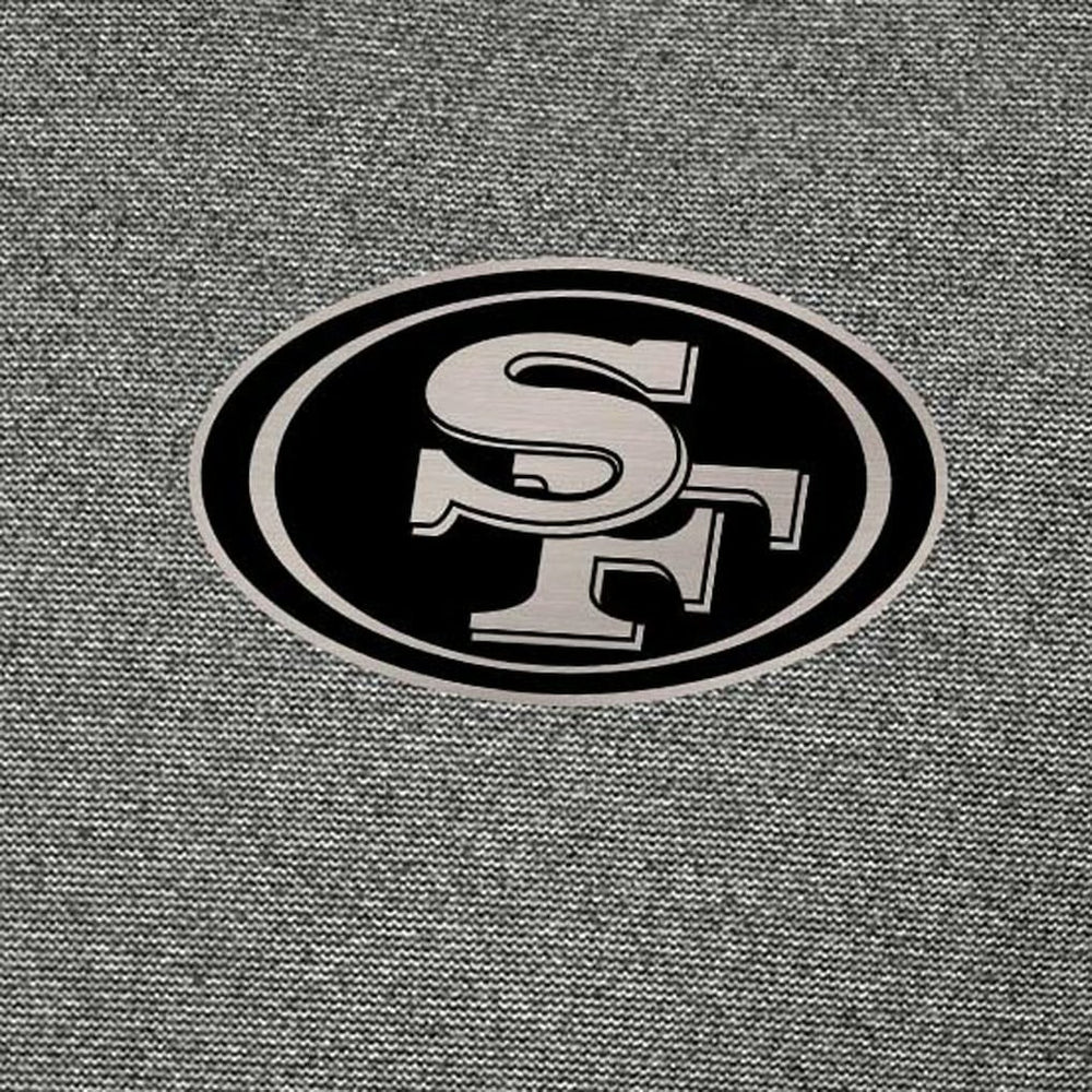San Francisco 49ers Antigua Subtle Quarter-Zip Top - Heather Black Tops
