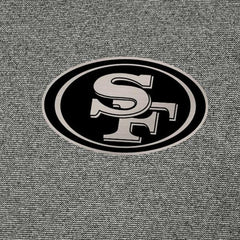 San Francisco 49ers Antigua Subtle Quarter-Zip Top - Heather Black Tops