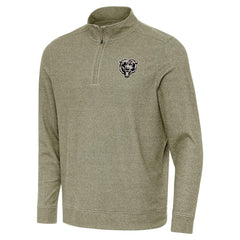 Chicago Bears Antigua Subtle Quarter-Zip Top - Heather Olive Tops