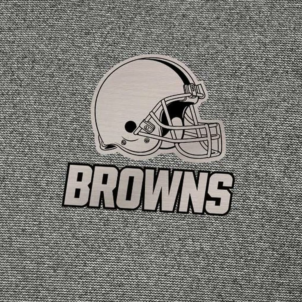 Cleveland Browns Antigua Subtle Quarter-Zip Top - Heather Black Tops
