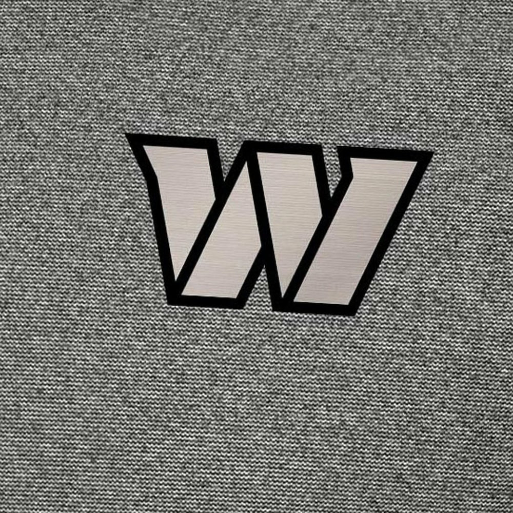 Washington Commanders Antigua Subtle Quarter-Zip Top - Heather Black Tops