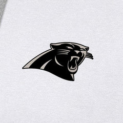 Carolina Panthers Antigua Brushed Carbon Victory Pullover Hoodie - White Hoodies
