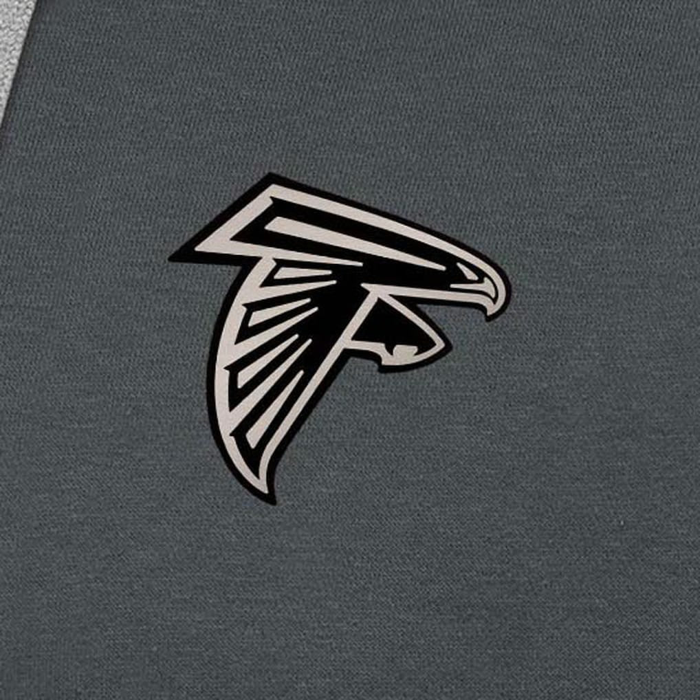 Atlanta Falcons Antigua Brushed Carbon Victory Pullover Hoodie - Charcoal Hoodies
