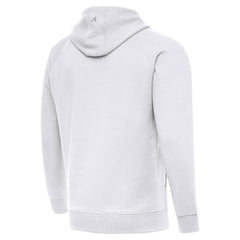Baltimore Ravens Antigua Brushed Carbon Victory Pullover Hoodie - White Hoodies