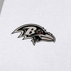 Baltimore Ravens Antigua Brushed Carbon Victory Pullover Hoodie - White Hoodies