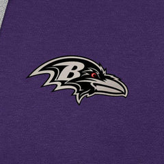 Baltimore Ravens Antigua Brushed Carbon Victory Pullover Hoodie - Purple Hoodies