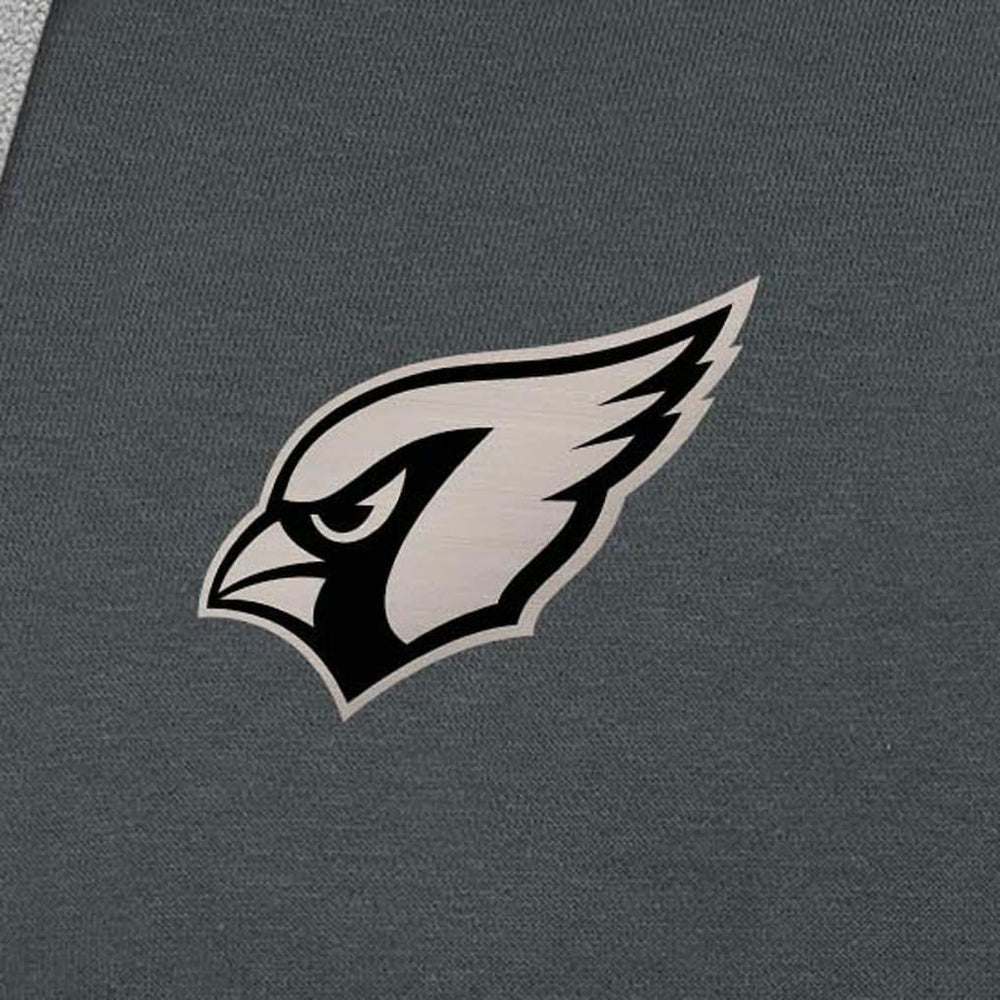 Arizona Cardinals Antigua Brushed Carbon Victory Pullover Hoodie - Charcoal Hoodies