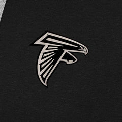 Atlanta Falcons Antigua Brushed Carbon Victory Pullover Hoodie - Black Hoodies