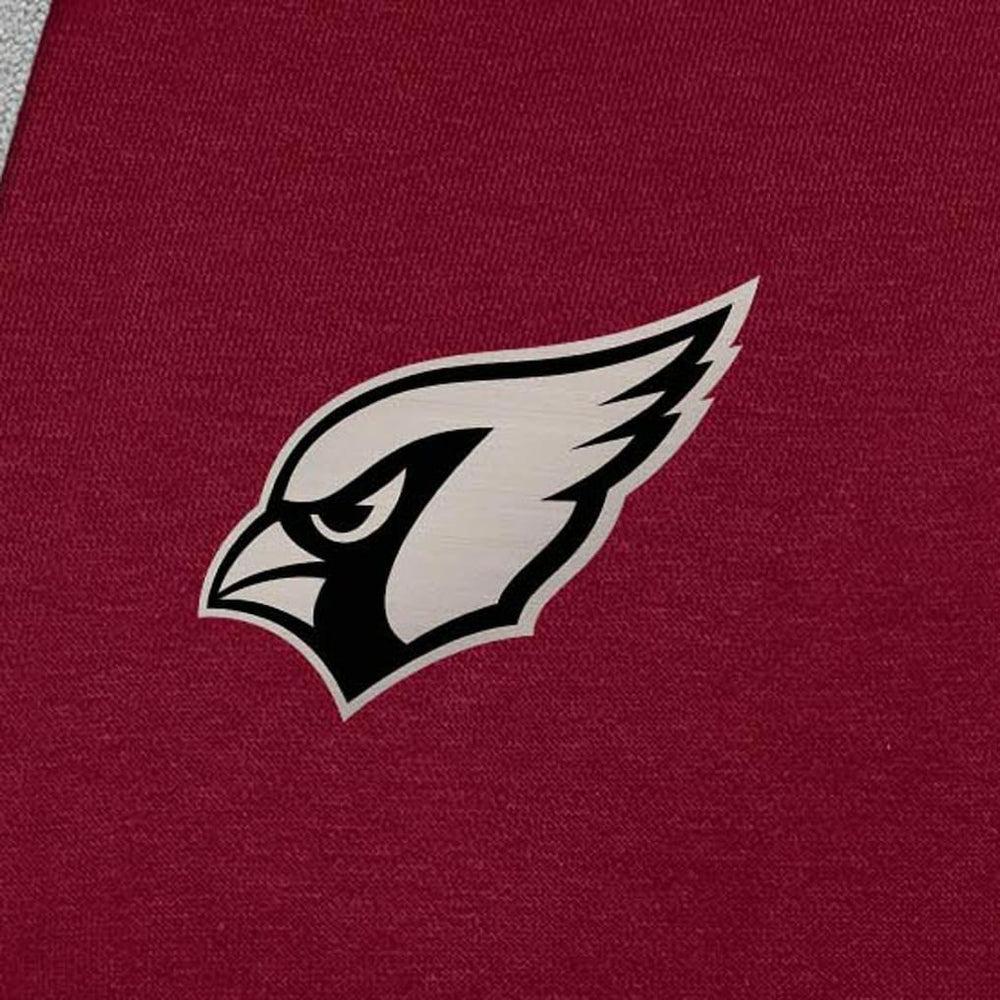 Arizona Cardinals Antigua Brushed Carbon Victory Pullover Hoodie - Cardinal Hoodies