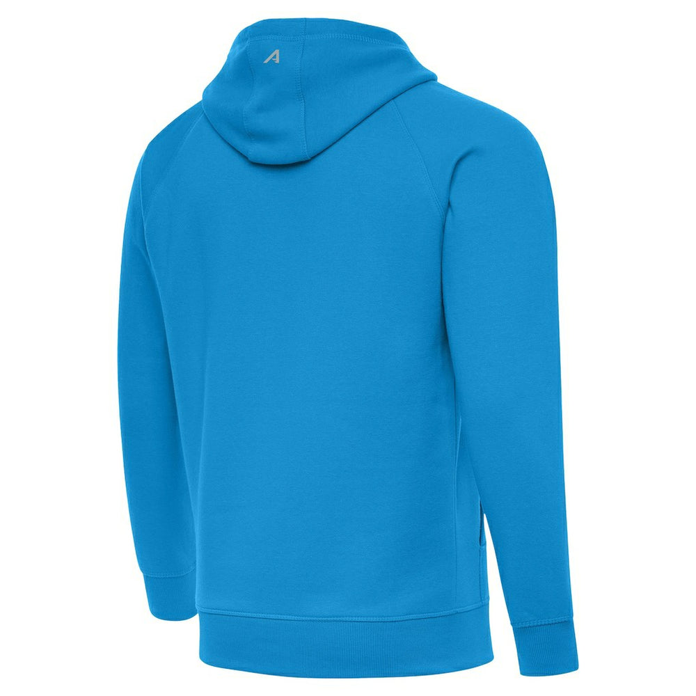 Carolina Panthers Antigua Brushed Carbon Victory Pullover Hoodie - Blue Hoodies