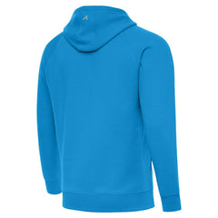 Carolina Panthers Antigua Brushed Carbon Victory Pullover Hoodie - Blue Hoodies