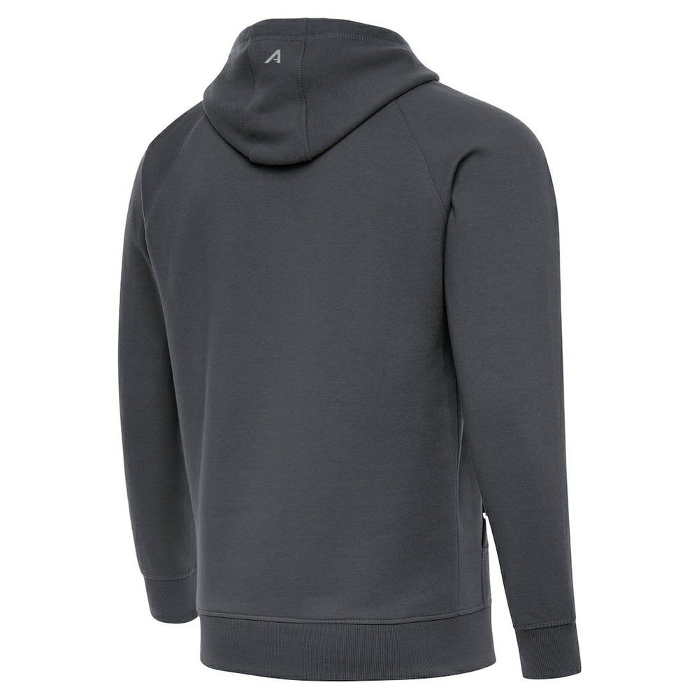 Chicago Bears Antigua Brushed Carbon Victory Pullover Hoodie - Charcoal Hoodies