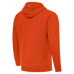 Cincinnati Bengals Antigua Brushed Carbon Victory Pullover Hoodie - Orange Hoodies