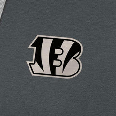 Cincinnati Bengals Antigua Brushed Carbon Victory Pullover Hoodie - Charcoal Hoodies