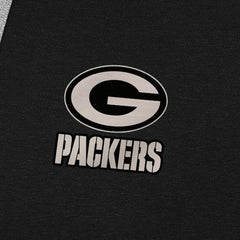 Green Bay Packers Antigua Brushed Carbon Victory Pullover Hoodie - Black Hoodies