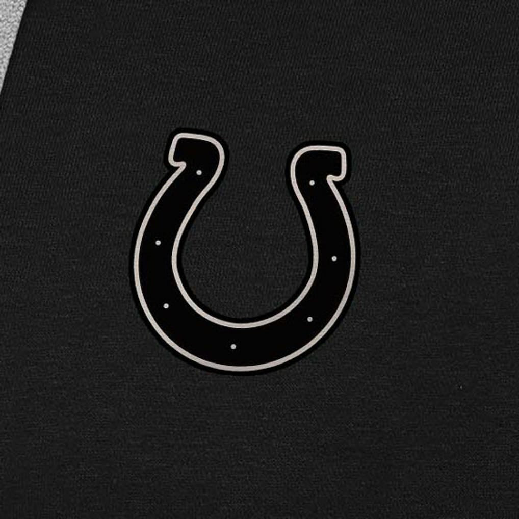 Indianapolis Colts Antigua Brushed Carbon Victory Pullover Hoodie - Black Hoodies