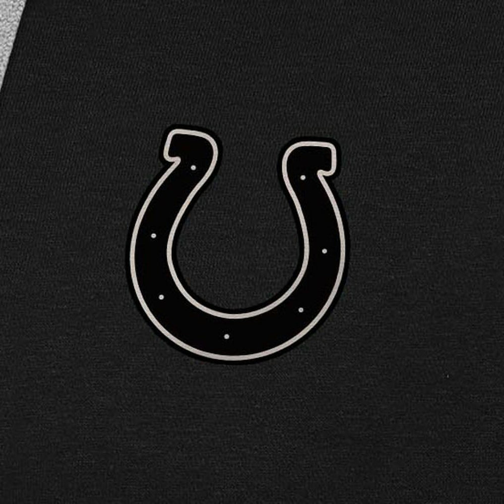 Indianapolis Colts Antigua Brushed Carbon Victory Pullover Hoodie - Black Hoodies