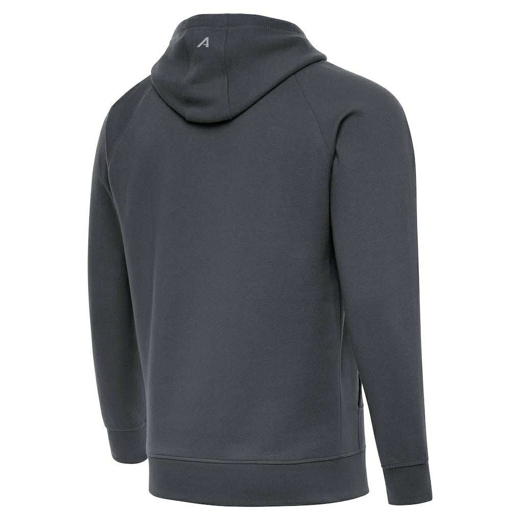 Cleveland Browns Antigua Brushed Carbon Victory Pullover Hoodie - Charcoal Hoodies